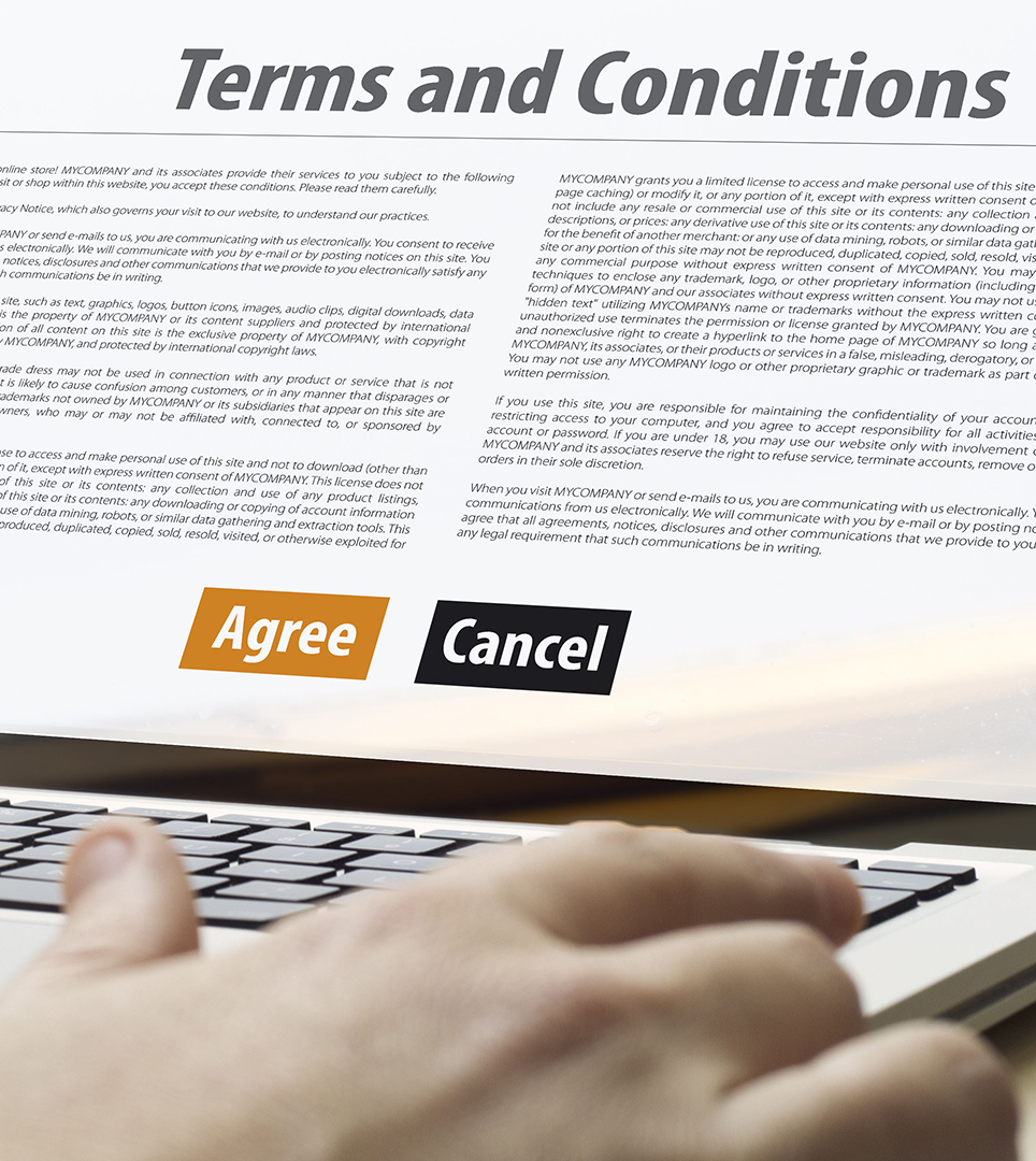 TERMS AND CONDITIONS FOR 805 HOSPITALITY